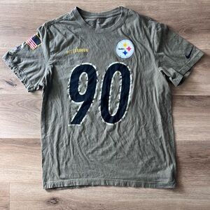 Nike Mens Salute To Service Olive Green Pittsburgh Steelers T-shirt
